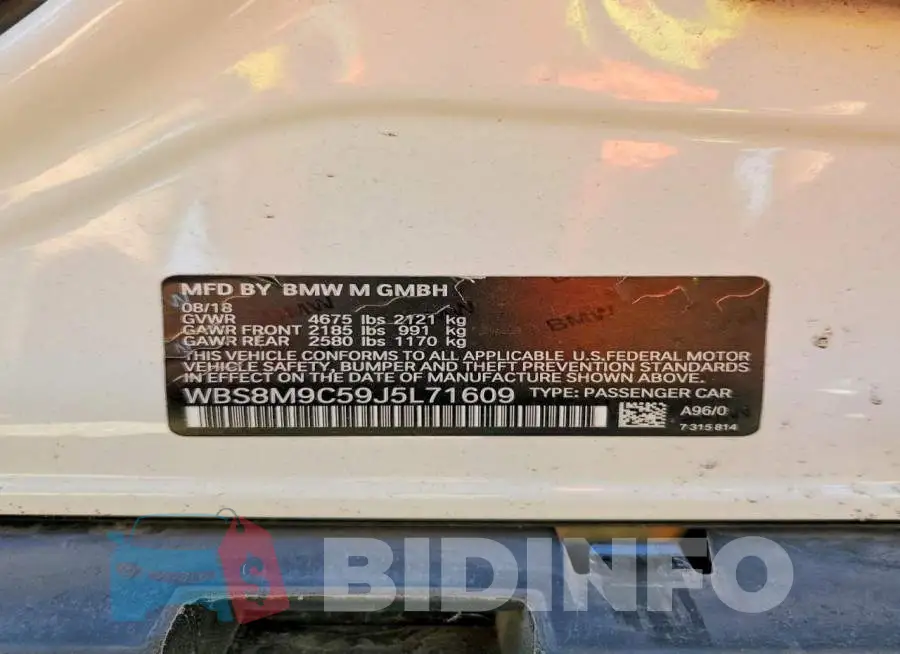 WBS8M9C59J5L71609 Photo# 13