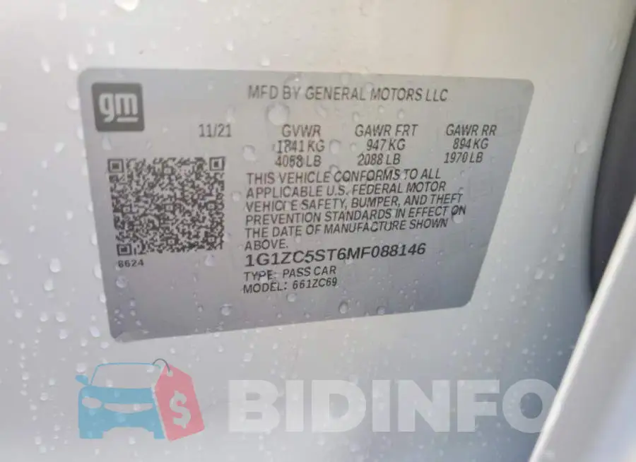 1G1ZC5ST6MF088146 Photo# 12