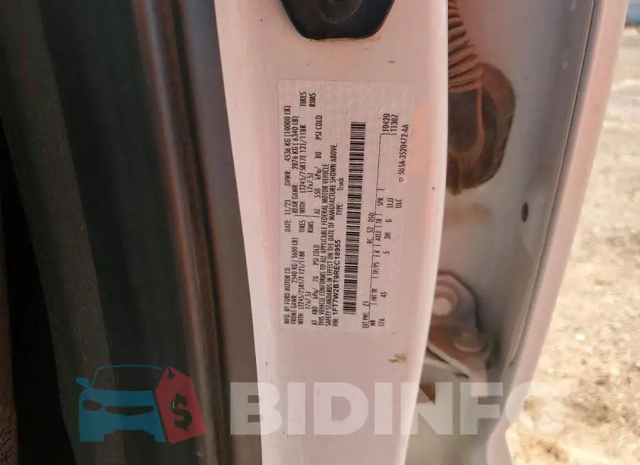 1FT7W2BT9REC18955 Photo# 12