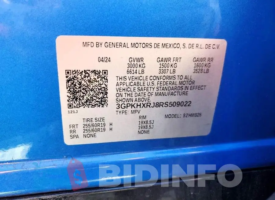 3GPKHXRJ8RS509022 Photo# 13