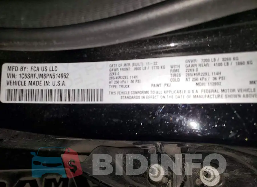 1C6SRFJM8PN514962 Photo# 12