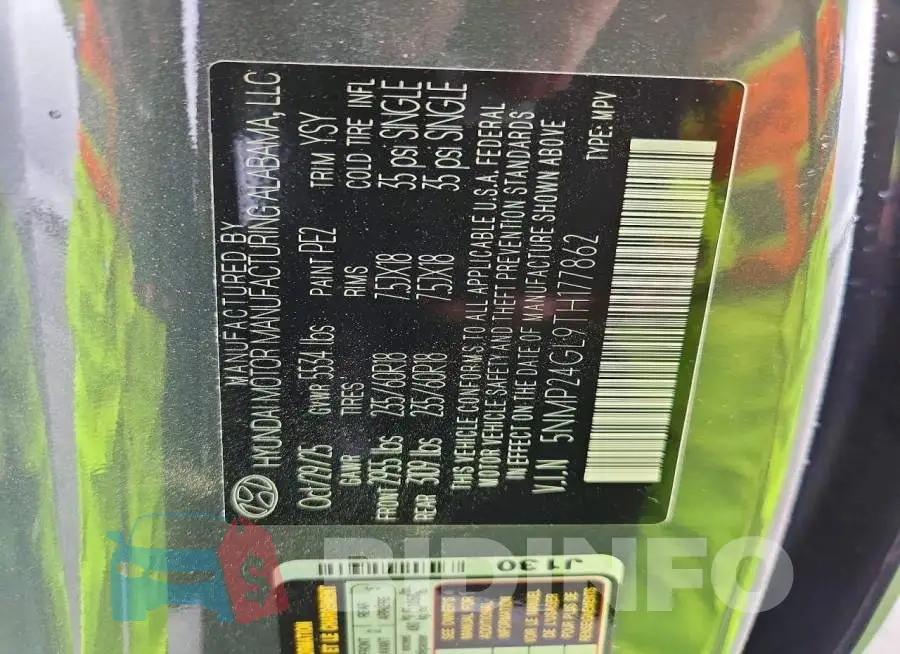 5NMP24GL9TH177862 Photo# 13