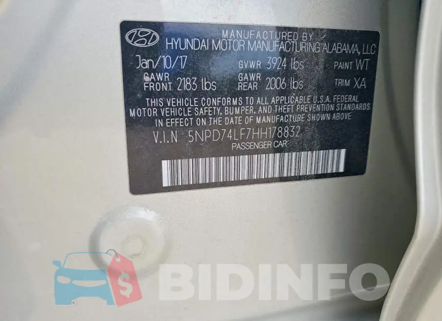 5NPD74LF7HH178832 Photo# 12