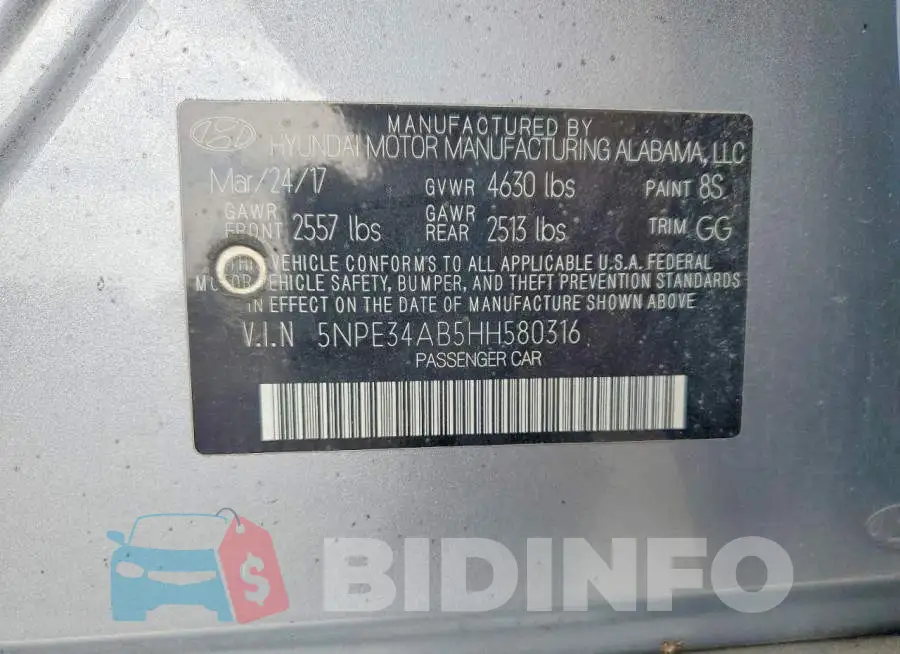 5NPE34AB5HH580316 Photo# 12