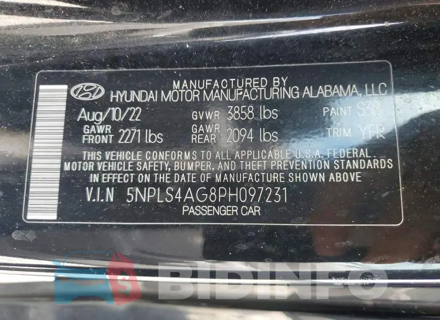 5NPLS4AG8PH097231 Photo# 12