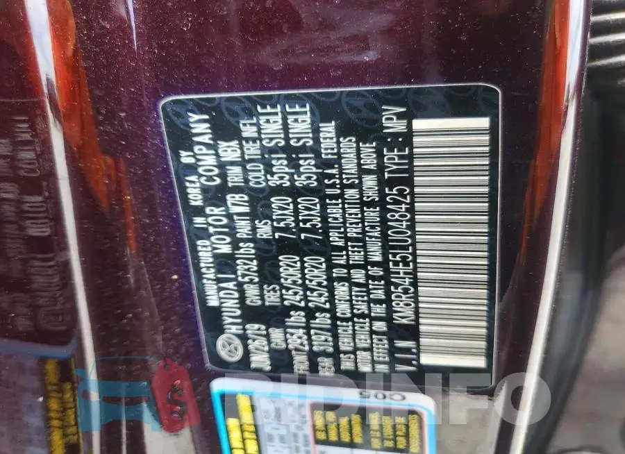 KM8R54HE5LU048425 Photo# 13
