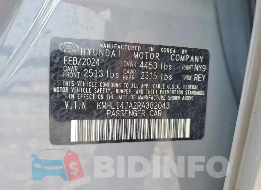 KMHL14JA2RA382043 Photo# 13