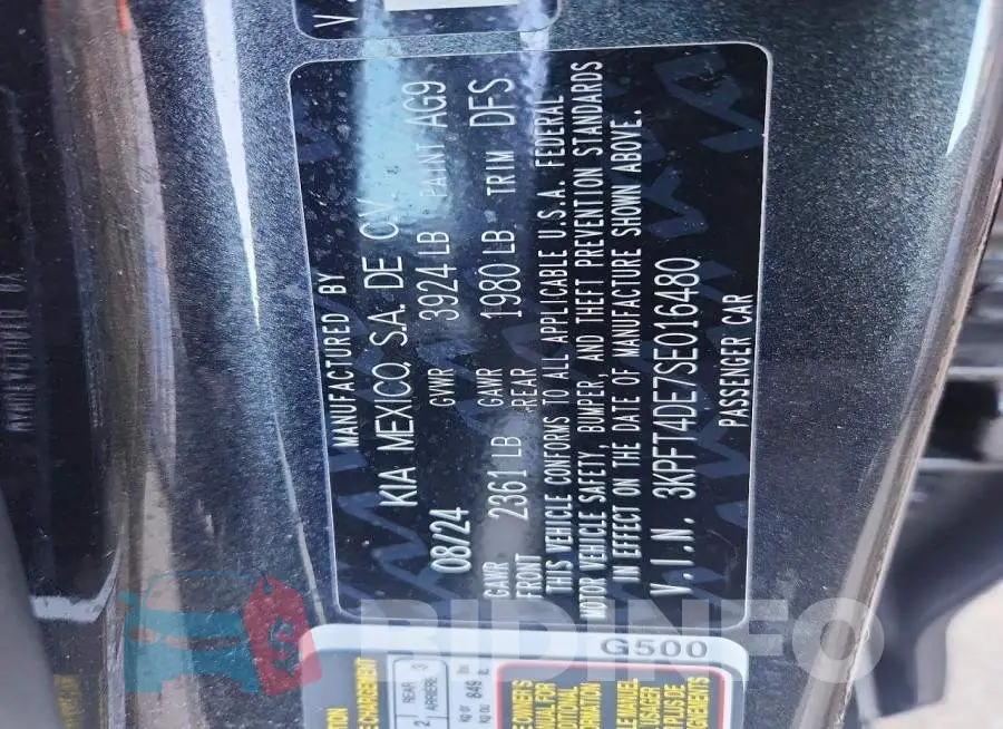 3KPFT4DE7SE016480 Photo# 12
