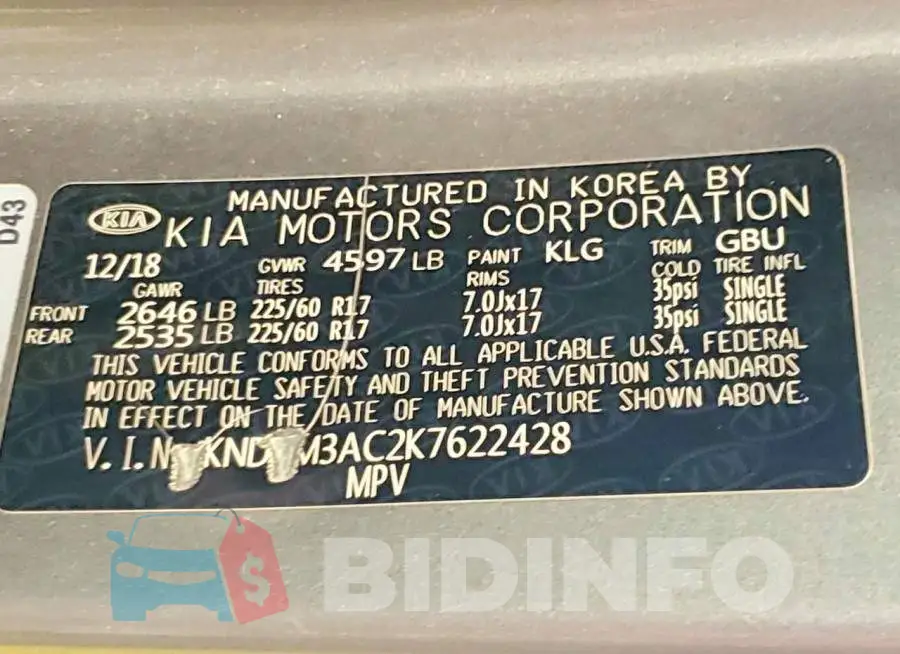 KNDPM3AC2K7622428 Photo# 13