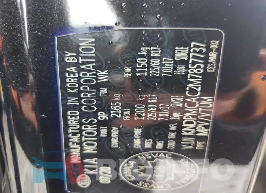 KNDPMCAC2M7857737 Photo# 12