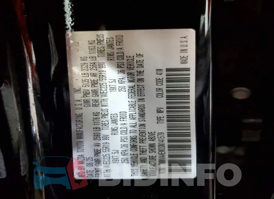 7MMVAAEW0SN141579 Photo# 14