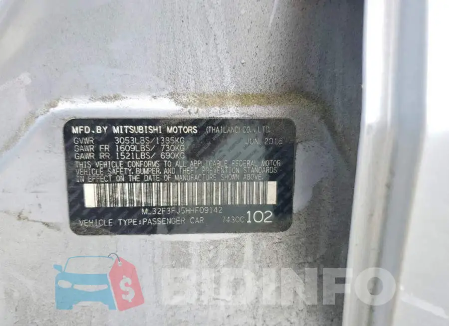 ML32F3FJ5HHF09142 Photo# 12