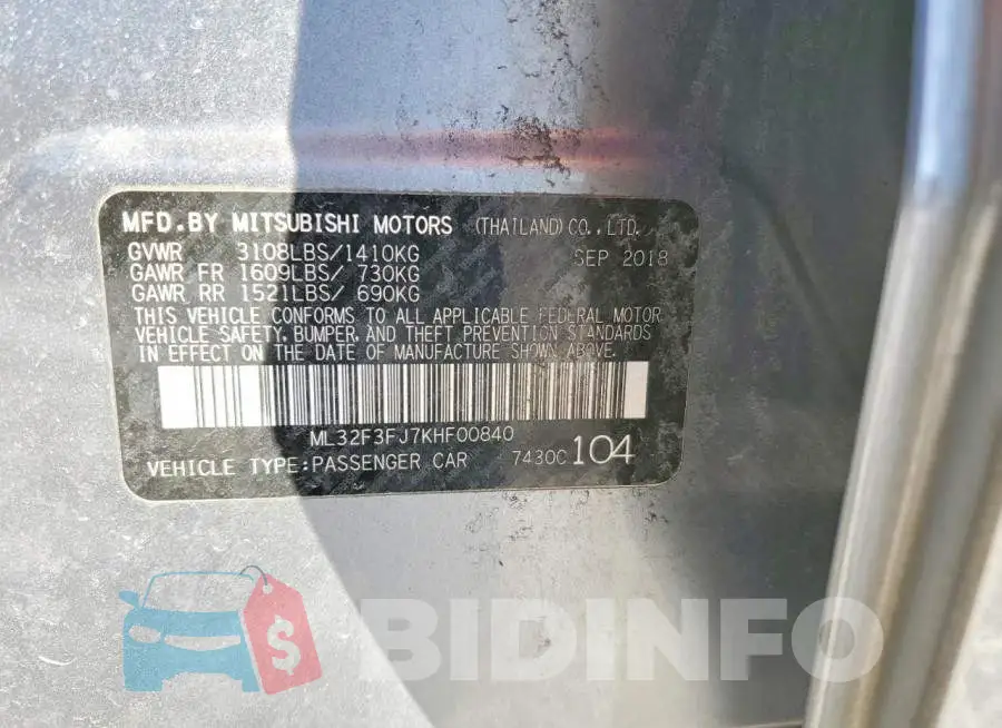 ML32F3FJ7KHF00840 Photo# 12