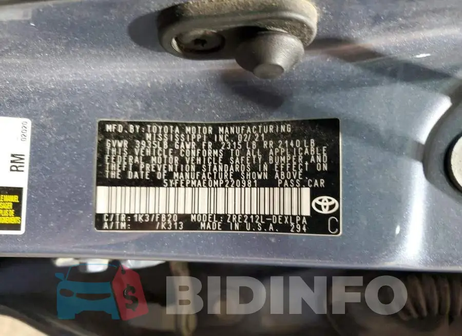 5YFEPMAE0MP220981 Photo# 13