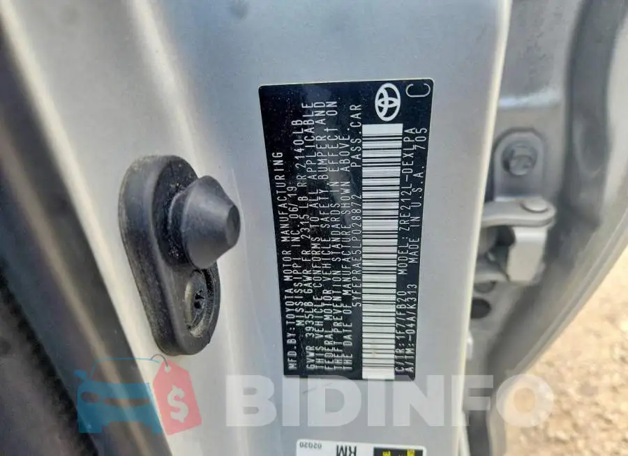 5YFEPRAE5LP028872 Photo# 12