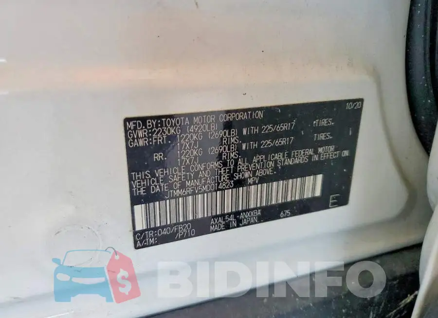 JTMM6RFV5MD014823 Photo# 12