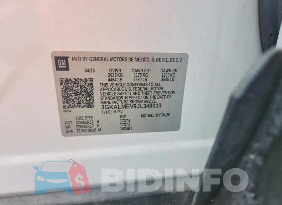 3GKALMEV9JL349013 Photo# 13