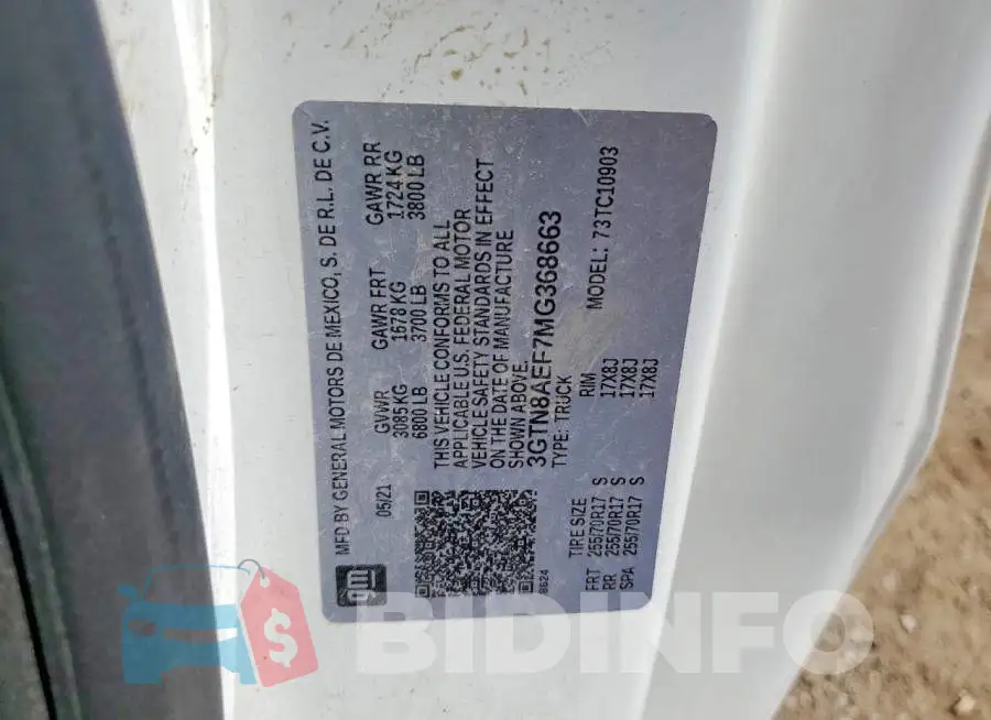 3GTN8AEF7MG368663 Photo# 12