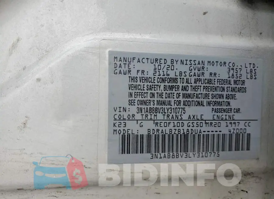 3N1AB8BV3LY310775 Photo# 12
