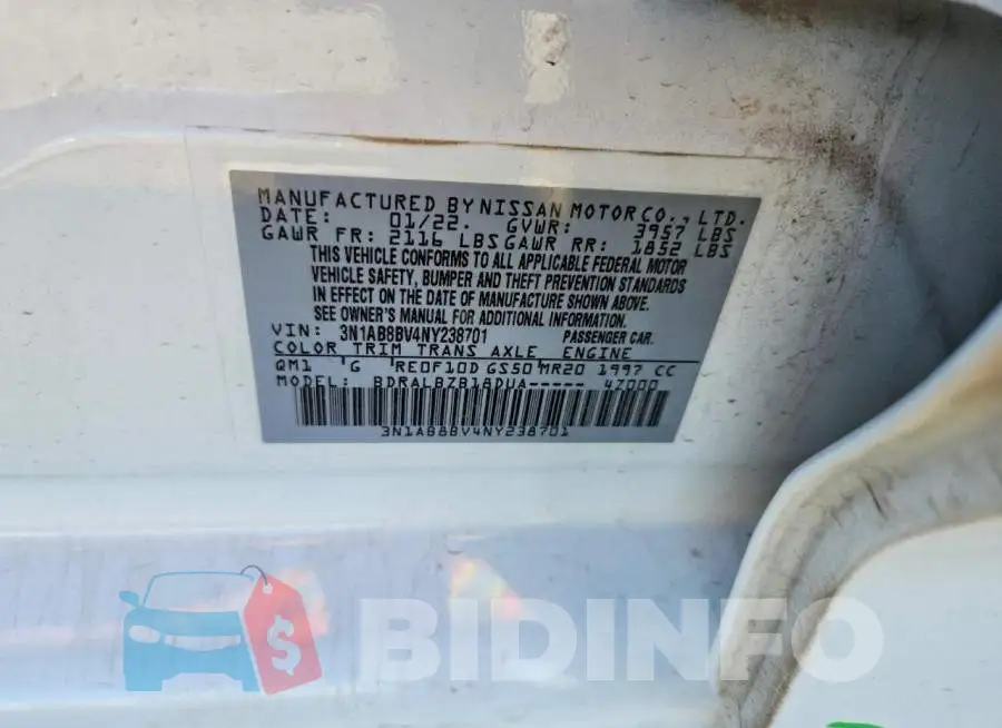 3N1AB8BV4NY238701 Photo# 12