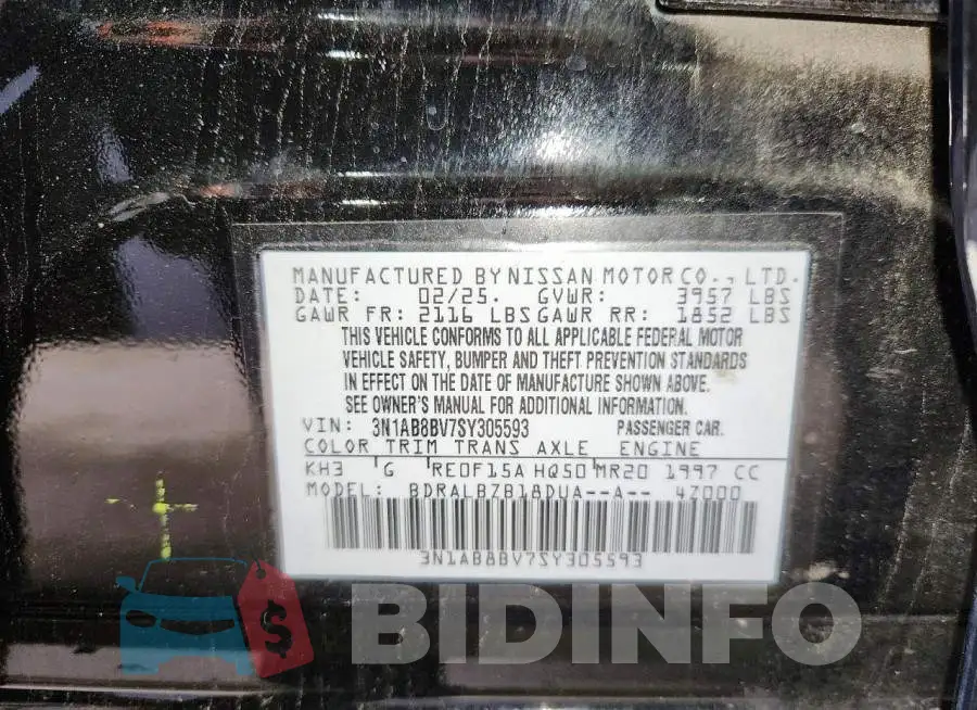 3N1AB8BV7SY305593 Photo# 12