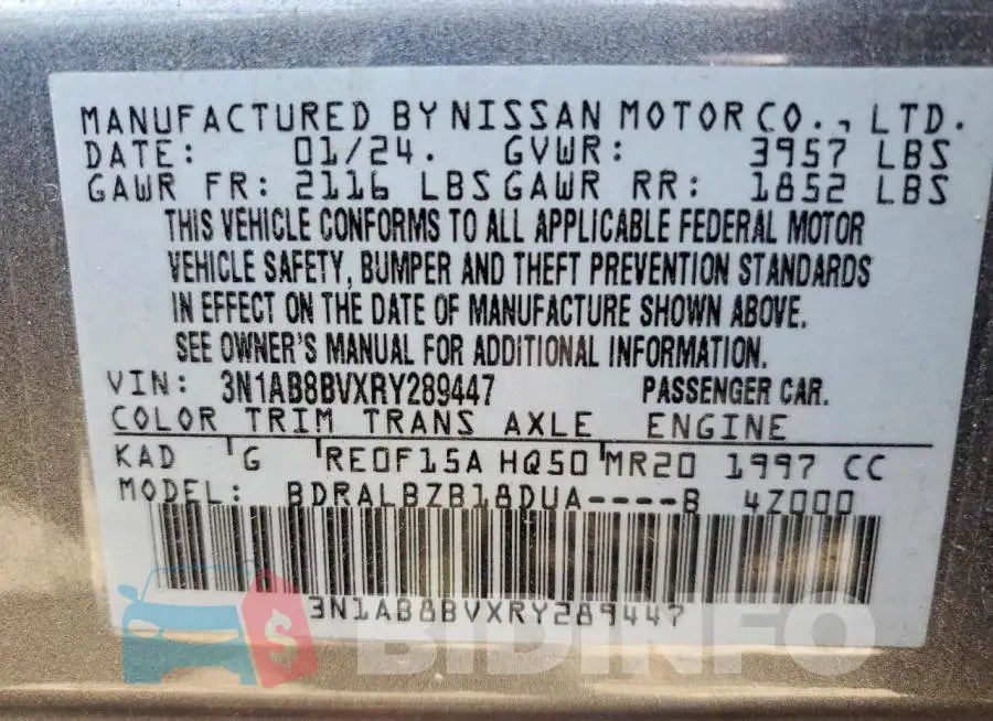 3N1AB8BVXRY289447 Photo# 12