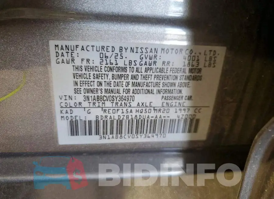 3N1AB8CV0SY364970 Photo# 12