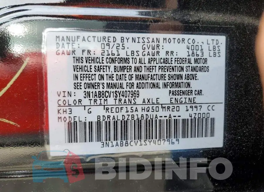 3N1AB8CV1SY407969 Photo# 13