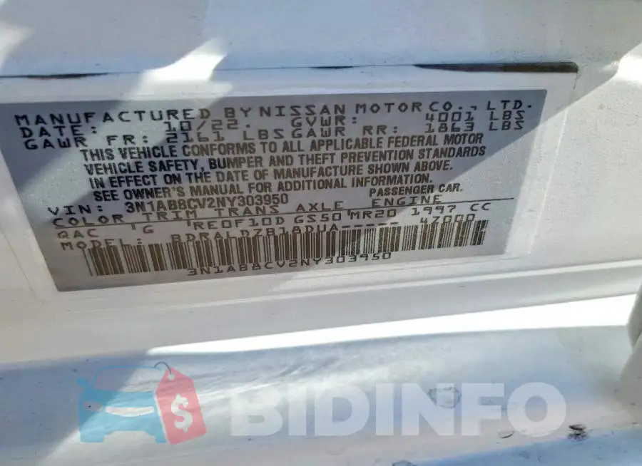 3N1AB8CV2NY303950 Photo# 13