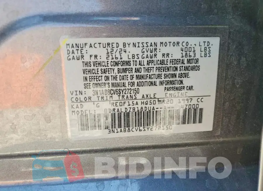 3N1AB8CV6SY272150 Photo# 12