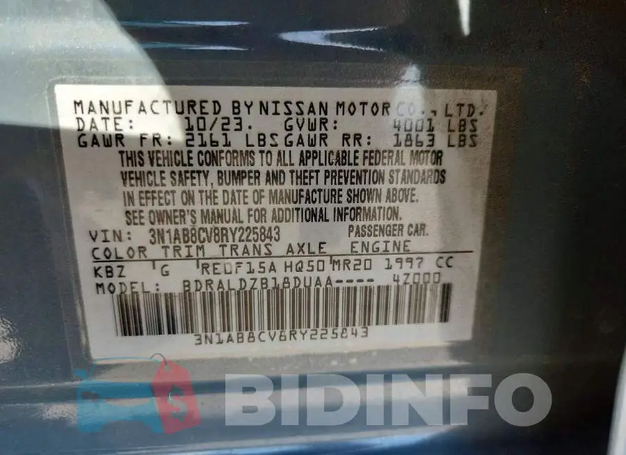 3N1AB8CV8RY225843 Photo# 12