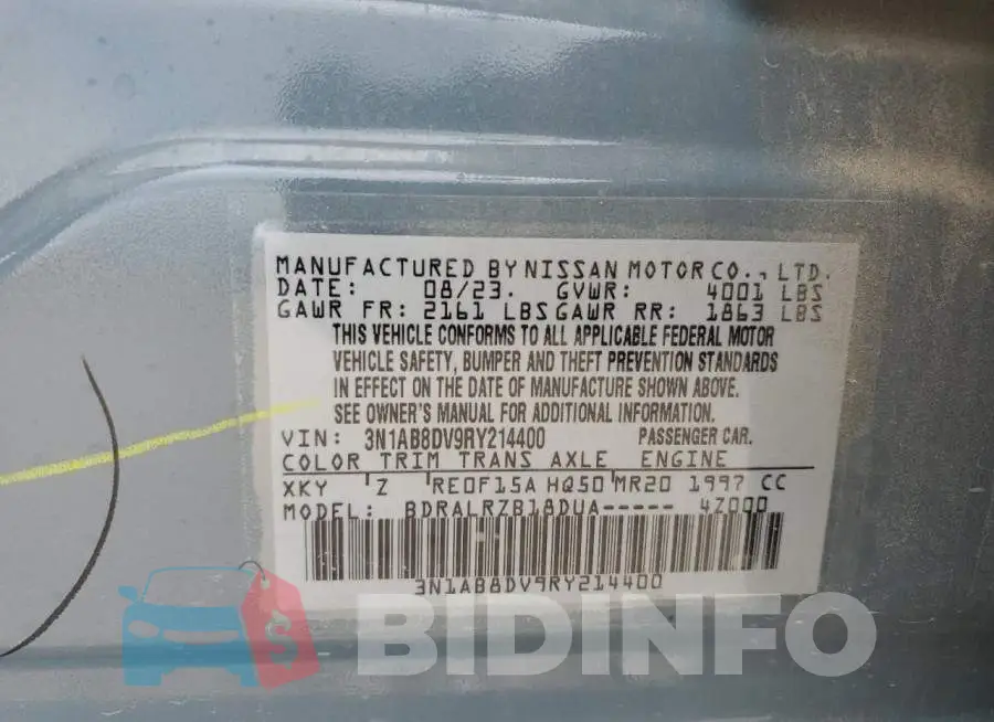 3N1AB8DV9RY214400 Photo# 13