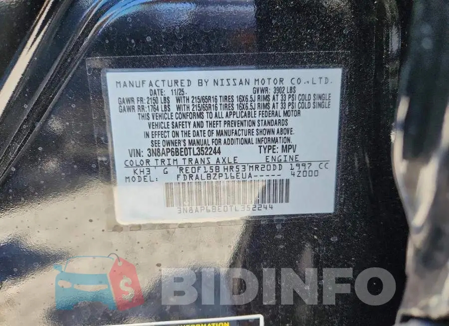 3N8AP6BE0TL352244 Photo# 13