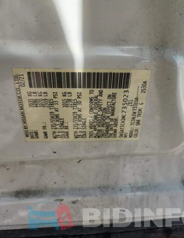 5N1AT3CA1MC735023 Photo# 13