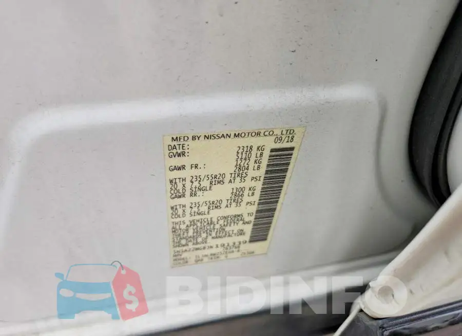 5N1AZ2MG8JN191339 Photo# 14
