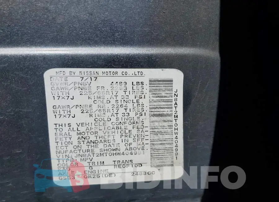 JN8AT2MT0HW404991 Photo# 14