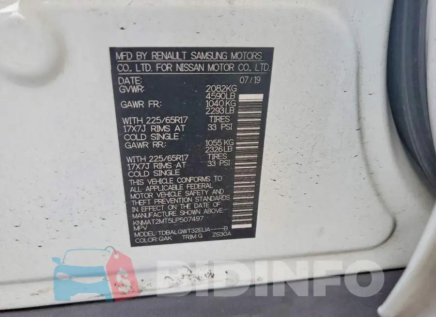 KNMAT2MT5LP507497 Photo# 12