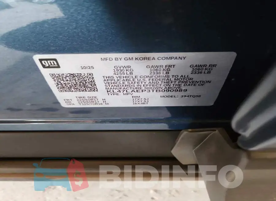 KL47LAEP3TB090989 Photo# 12