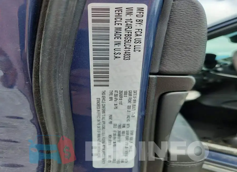 1C4RJFBG5LC414833 Photo# 13