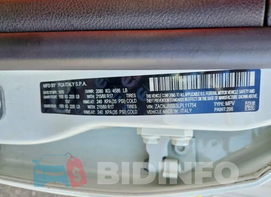 ZACNJBBB3LPL11754 Photo# 12