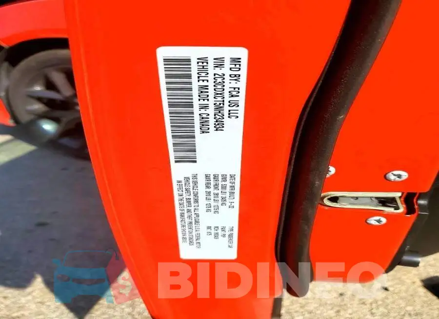 2C3CDXCT5NH234934 Photo# 12