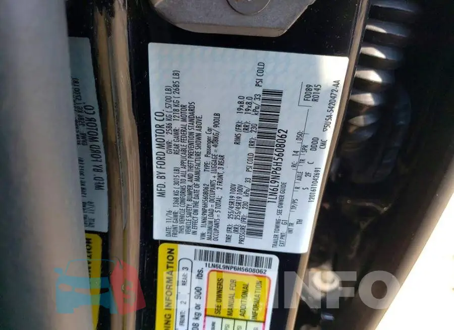 1LN6L9NP6H5608062 Photo# 13