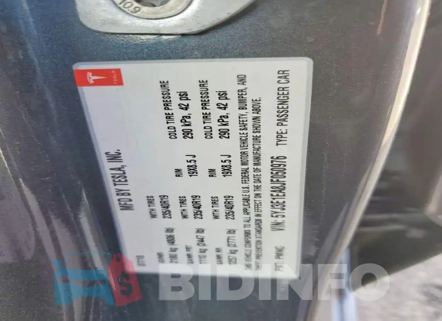 5YJ3E1EA8JF050976 Photo# 13