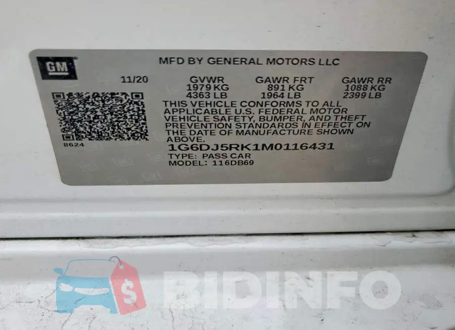 1G6DJ5RK1M0116431 Photo# 12