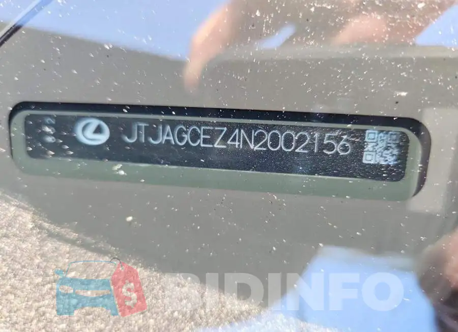 JTJAGCEZ4N2002156 Photo# 13