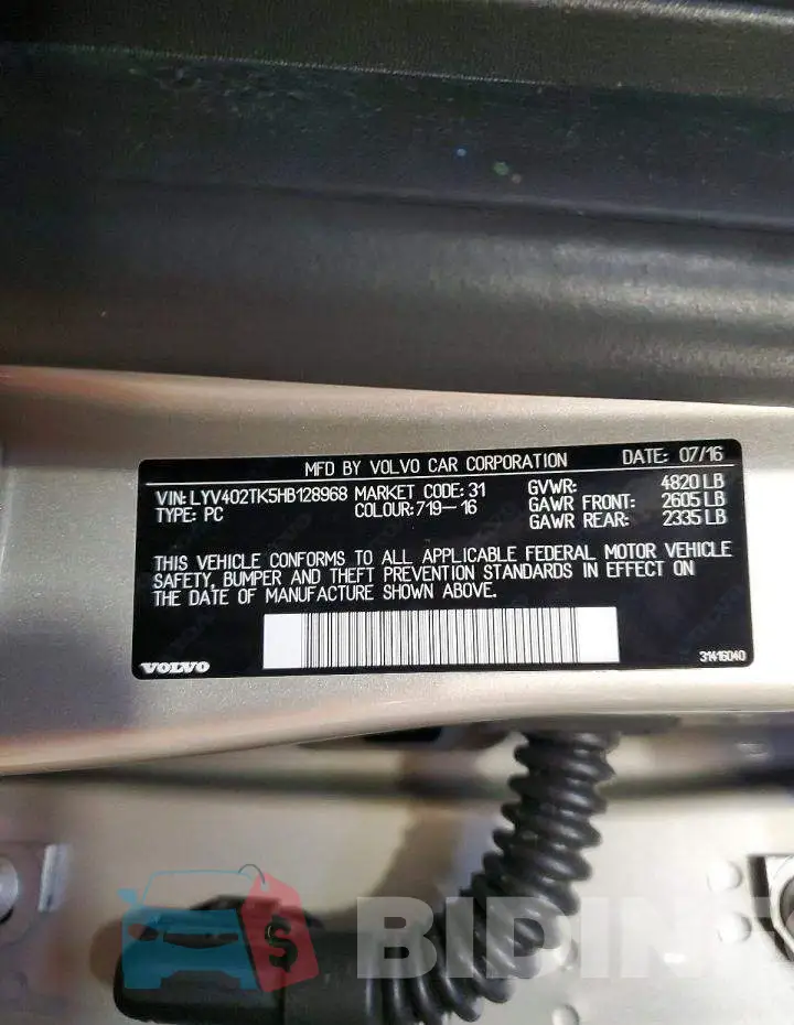 LYV402TK5HB128968 Photo# 12