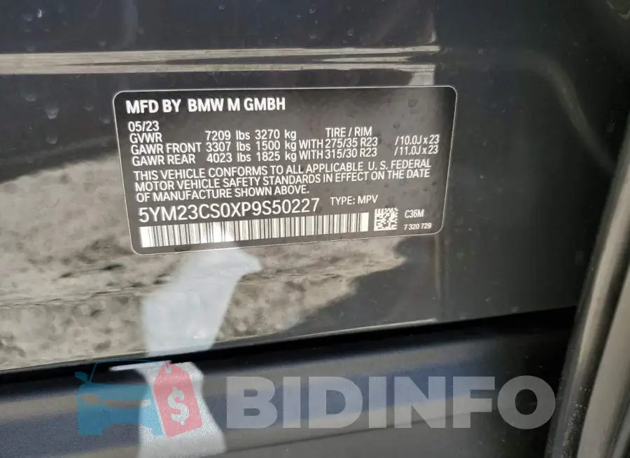 5YM23CS0XP9S50227 Photo# 13