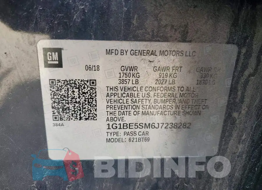 1G1BE5SM6J7238282 Photo# 12