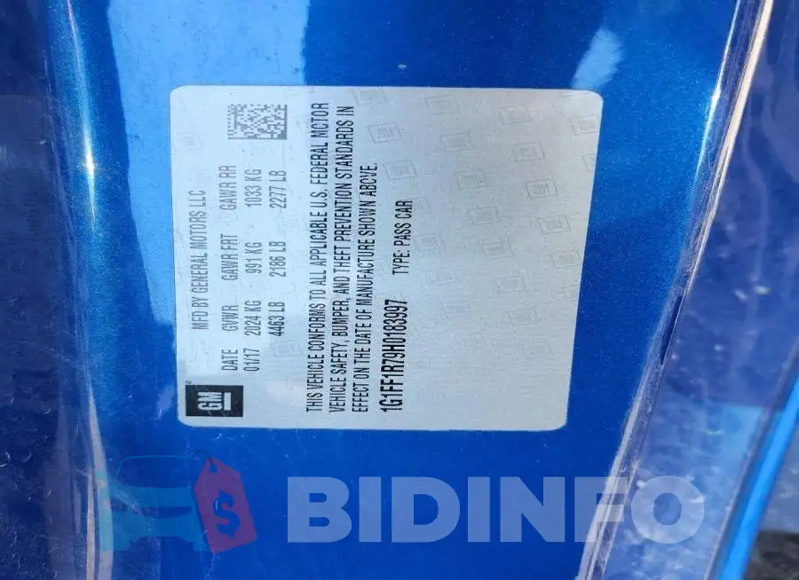 1G1FF1R79H0183997 Photo# 12