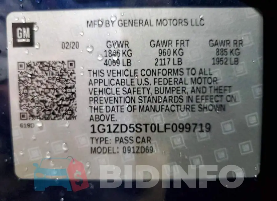 1G1ZD5ST0LF099719 Photo# 13